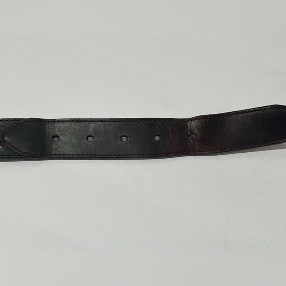 Columbia Genuine Leather  Belt Brown Sz 34 Preowned 11CO0255 - Picture 10 of 16